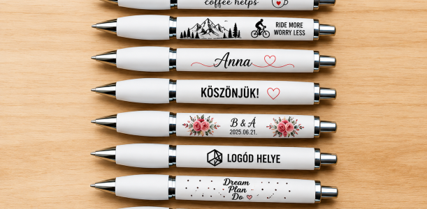 Egyedi toll készítés – Céges és neves tollak egyedi grafikával