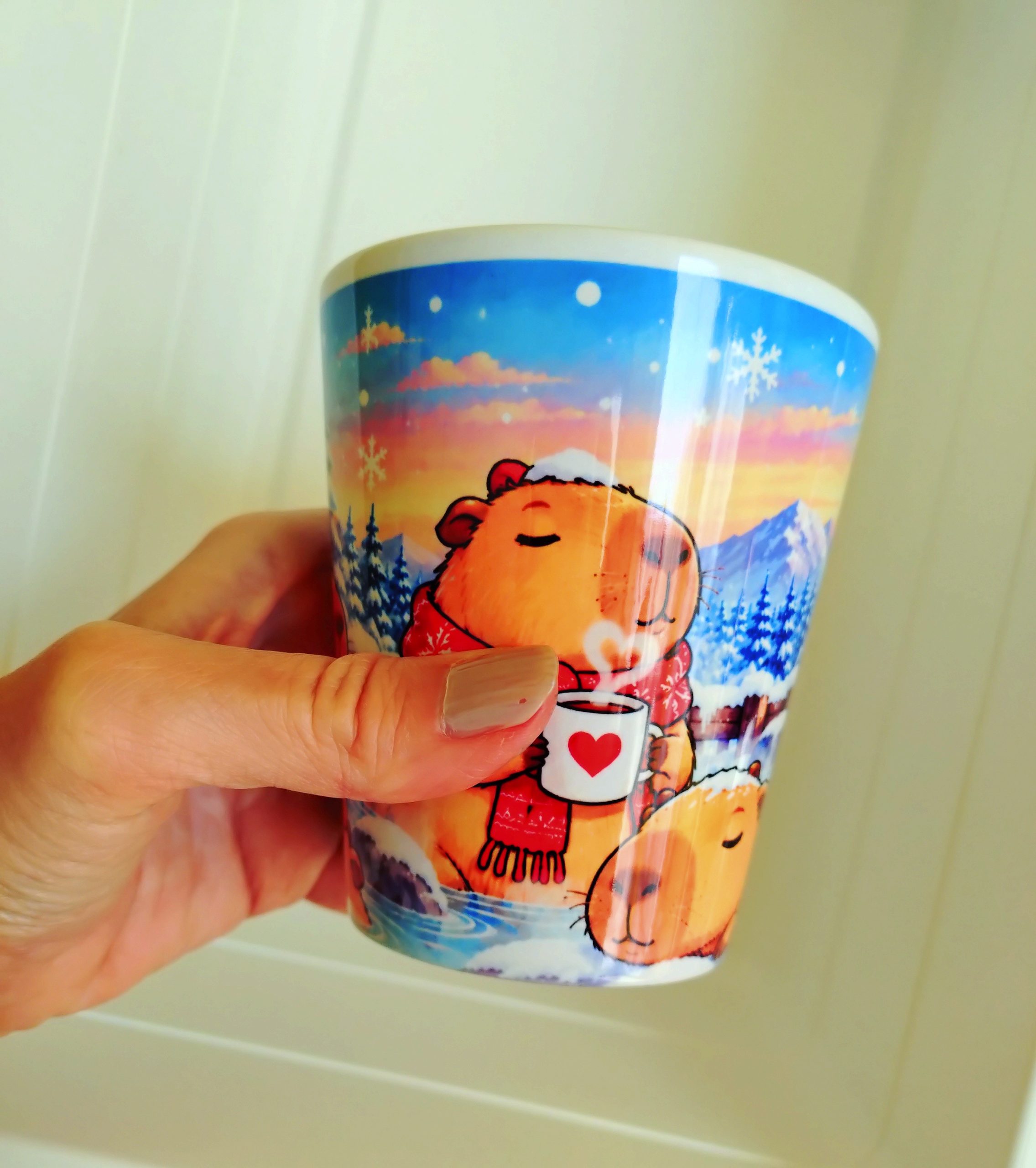 Kapibara latte bögre